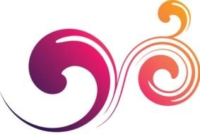 Colorful bright swirls clipart