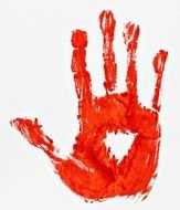 Bloody Handprint N11