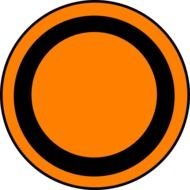 Black Bullseye Target Clip Art N3