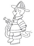 Printable Firefighter Coloring Pages