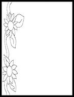 Clipart of Black And White Border