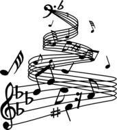 Jazz Music Notes Clip Art N5