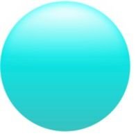 Simple Glossy Circle Button Red Vector Clip Art