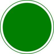 Glossy Green Circle Clip Art