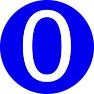 Blue Number 4 Clip Art