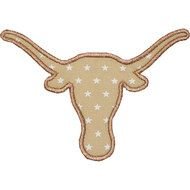 Texas Longhorn Applique Design