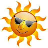 Sol Con Gafas De