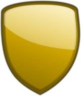 Gold Shield Clip Art N17