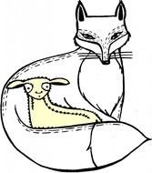 Lamb And Fox Logo drawing