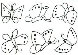 Butterfly Kids Coloring