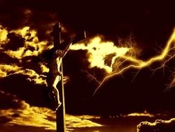 Jesus Christ sunset