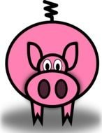 Cartoon Pig Clip Art N71