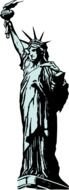 Statue Of Liberty grey drawing