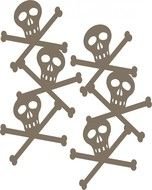 Skull Border Clip Art N10