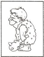 Caveman Coloring Pages