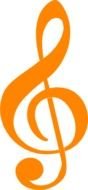 Treble Clef Music Symbols drawing