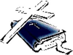 silhouette of the cross lying on the bible