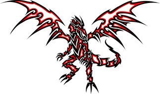 red dragon as a picture for clipart