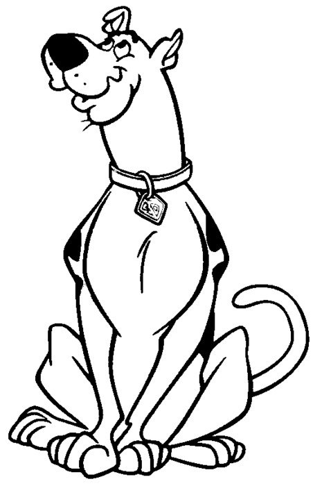 Scooby Doo Printable Coloring Pages drawing