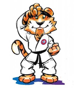 Cartoon Karate Tiger