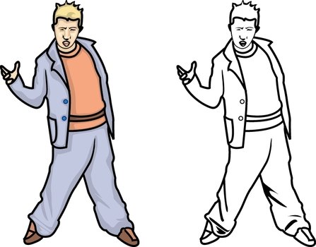 Boy Outline Printable
