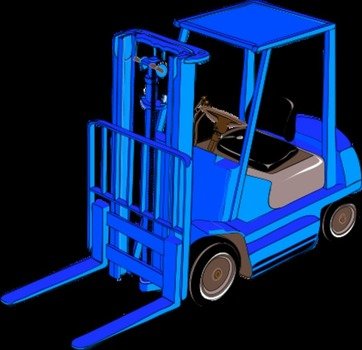 Fork Lift Clip Art N35
