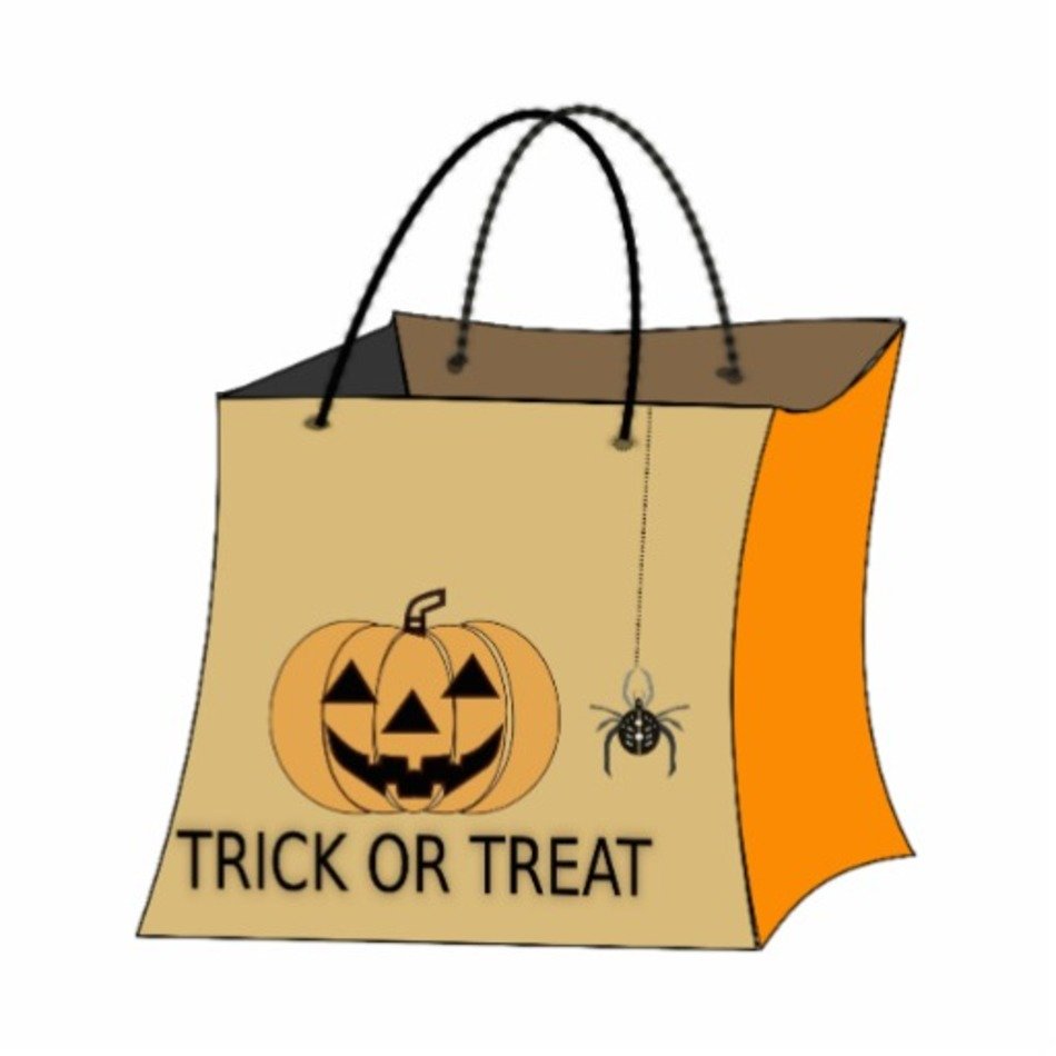 Trick Or Treat Bag Clipart Photo Cut Outs