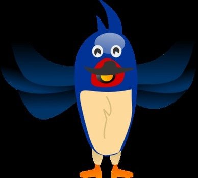 Bird With Spread Wings Clip Art