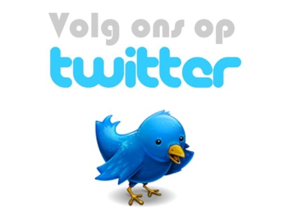 Volg ons op Twitter as a graphic illustration