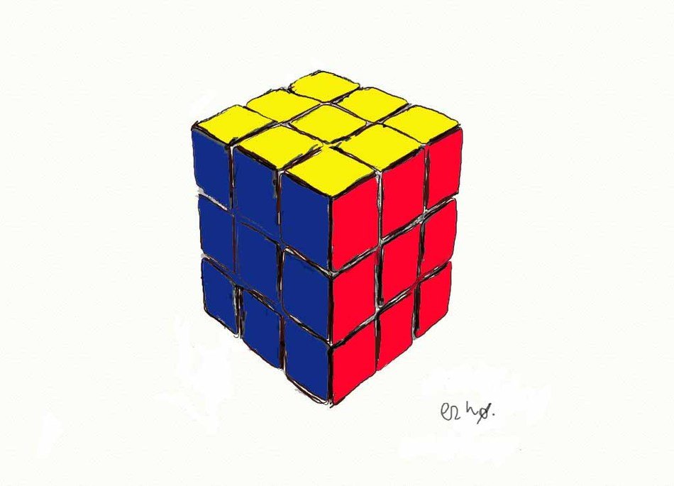 Puzzles Like The Rubiks drawing