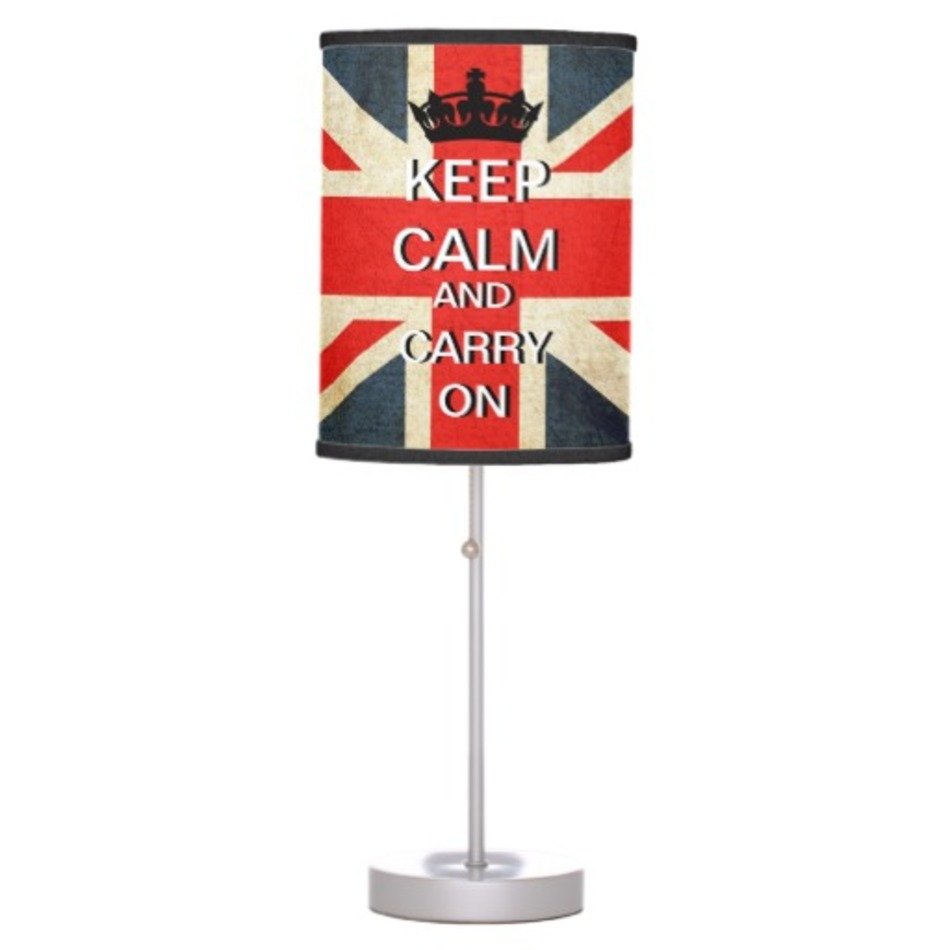 Keep Calm And Splatter Zombies Desk Lamp