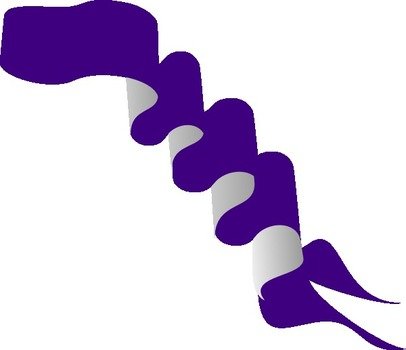 Purple Ribbon Border Clip Art N6