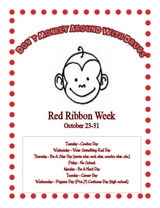 Red Ribbon Week Activity Pages
