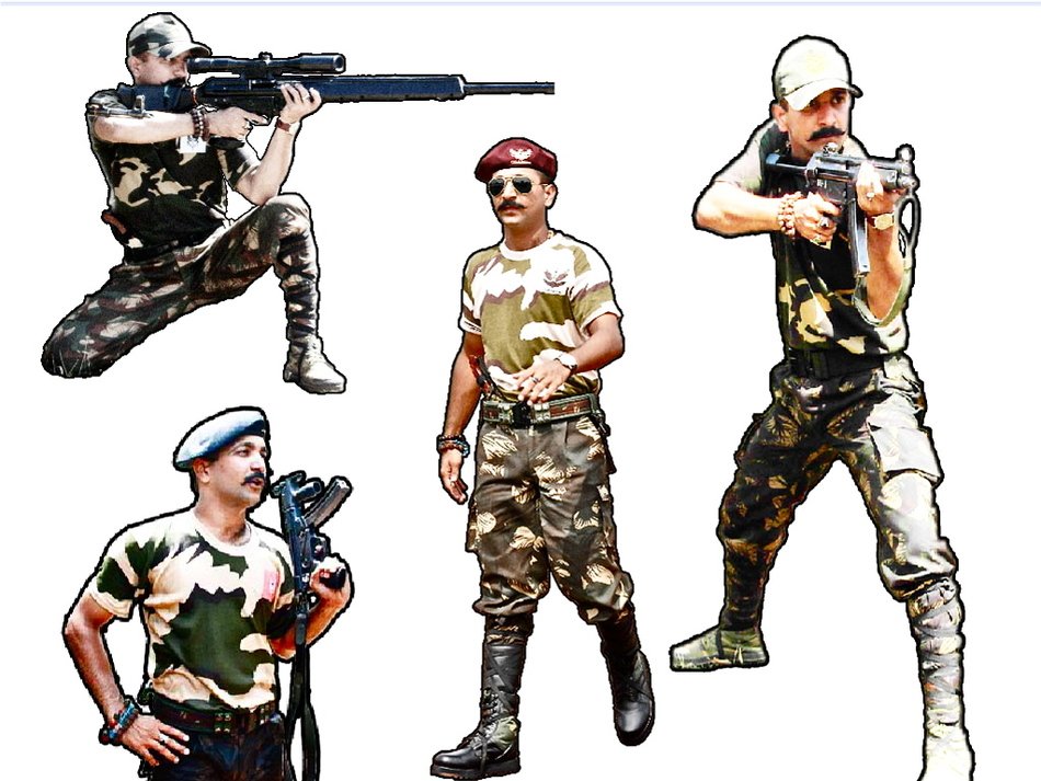 isolated Indian commandos
