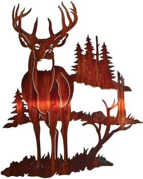 Deer Wilderness Wall Art Metal