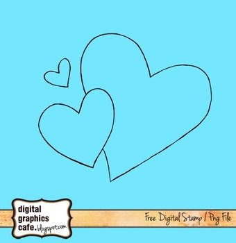 Free Heart Graphics Line Art For Scrapbooking