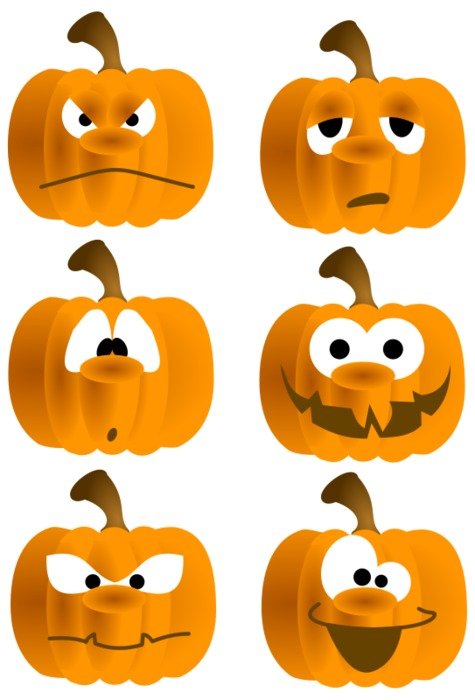Funny Pumpkin Face Clip Art