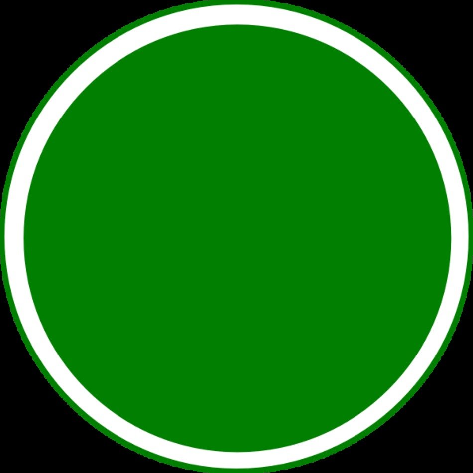 Glossy Green Circle Clip Art