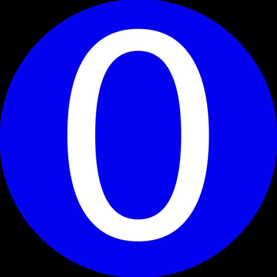 Blue Number 4 Clip Art