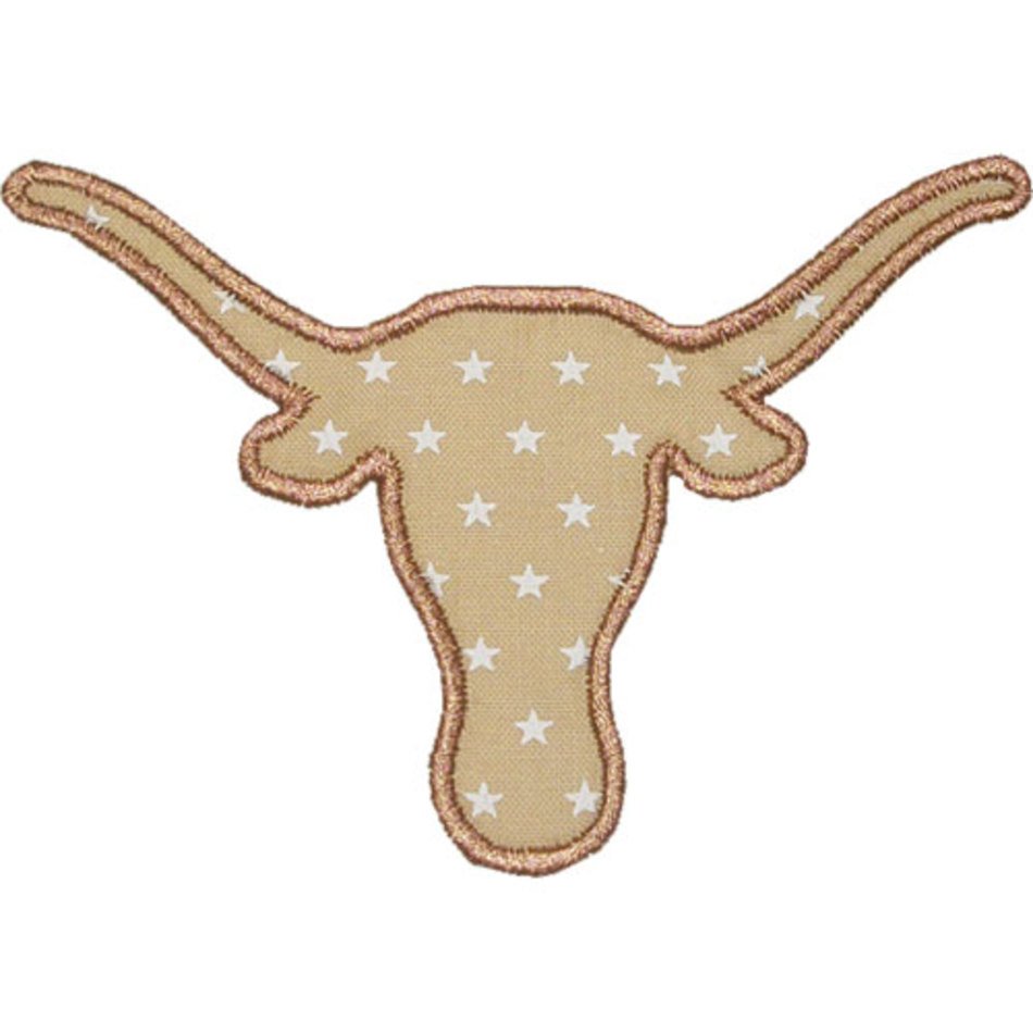 Texas Longhorn Applique Design