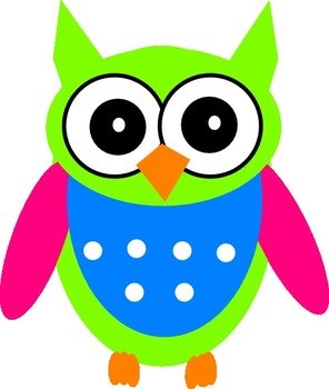 Turquoise Owl Clip Art N3