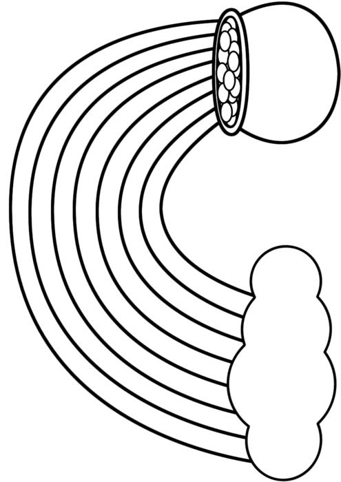 St Patricks Day Rainbow Coloring Pages N4