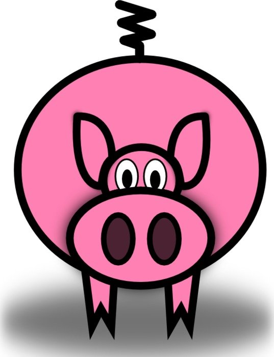 Cartoon Pig Clip Art N71