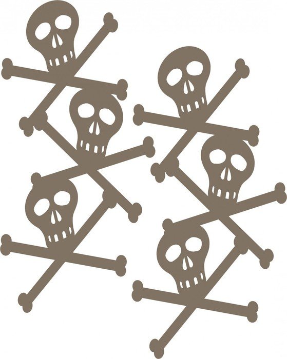 Skull Border Clip Art N10