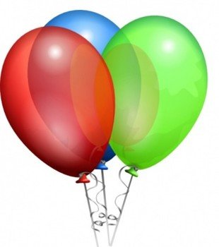 Strona Helium Balloons Clipart