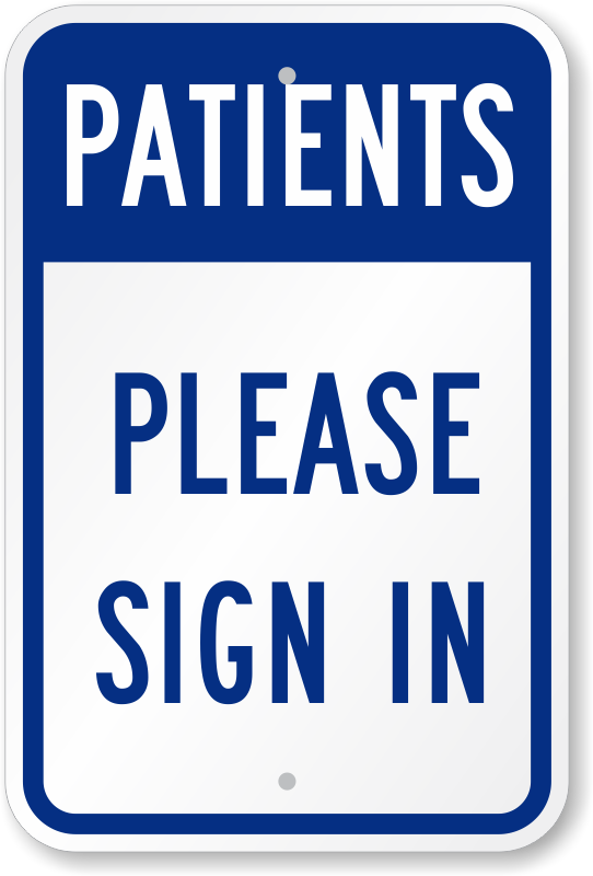 Please Be Patient Sign drawing free image download