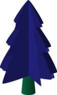 Colorful 3D Tree Clipart