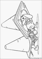 Cartoon Tsunami Colouring Pages