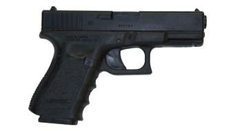 painted black gun