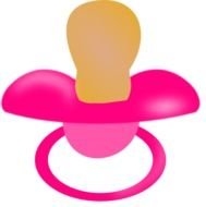 Pink Pacifier Clip Art N9